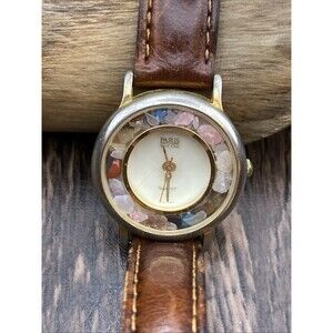 Paris Sport Club Women Watch With Stone Filled Bezel Gold Tone New Battery